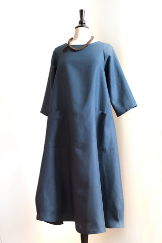 Garden Party Dress - ORGANIC Teal Linen