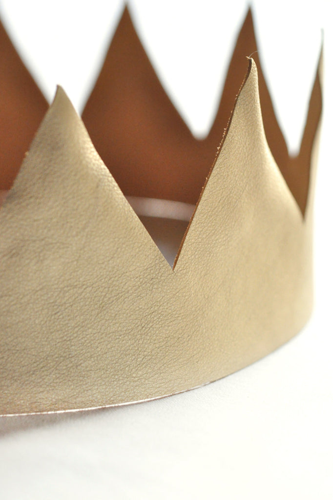 Max's Crown - Gold Leather